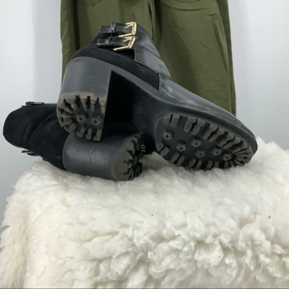 Zara Trafaluc Black ankle boot 8/38 - Picture 5 of 8